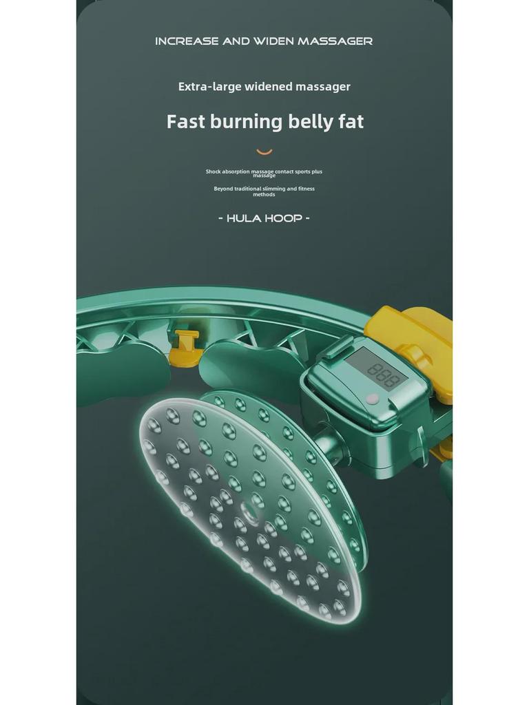 Verstellbarer Smart Weighted Hula Hoop für Erwachsene - Abnehmbar, Zählender Fitness-Reifen für Bauchmuskeltraining