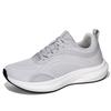 Black Running Shoes Fly-Woven Mesh Wide-Head Sneakers Men'S Wide Feet Wide Feet Big Foot Bones Fat Feet Wide Lasts