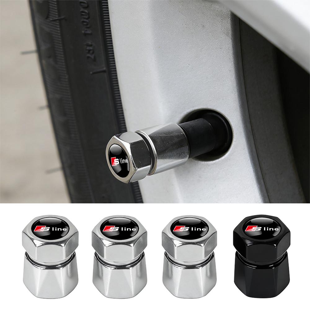 Car Wheel Tire Valve Caps Diamond Stem Cover Styling Accessories For 0vhzk SLINE TT S3 S6 8P 8L QUTTRO A6 A7 C7 C8 Q3 Q5 C5 Q7 RS vhzk0