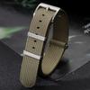 Ribbed Nylon Watch Band 18mm 20mm 22mm Comfortable Watch Straps Military Watch Strap for Omega Bund Bands Men Women Watchbands