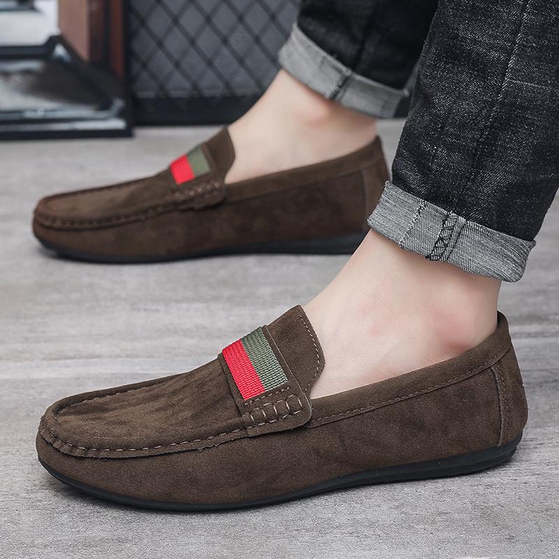 Men's Outdoor Ultra-light Casual Shoes Business Driving Shoes Toe Shoes