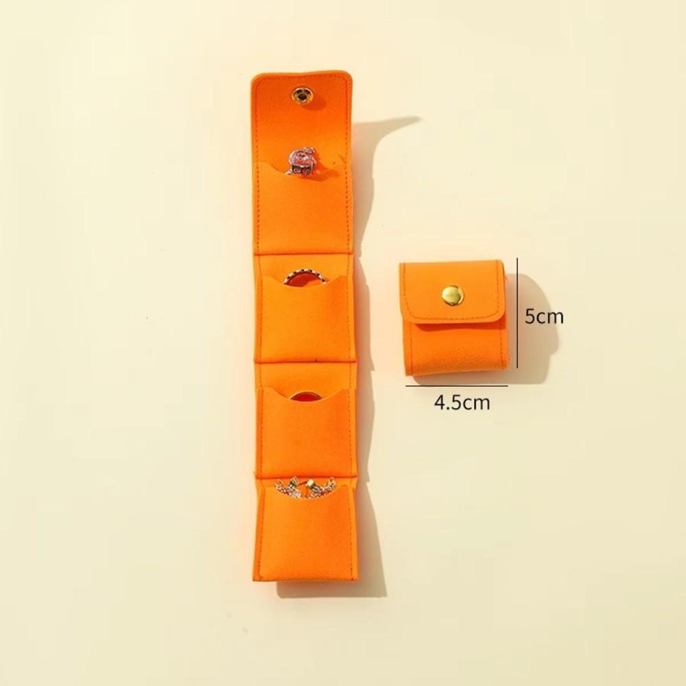 Mini Jewelry Storage Bag Simple Foldable Necklace Ring Packing Bag  Ring Storage Box