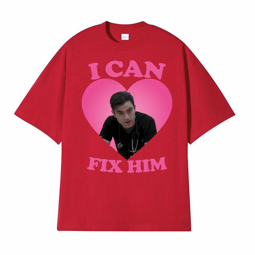 

I Can Fix Him Patrick Ball As Dr Frank Langdon Heart T Shirt Men Women Fashion T Shirts Short Sleeve Comfort Tshirt Streetwear S