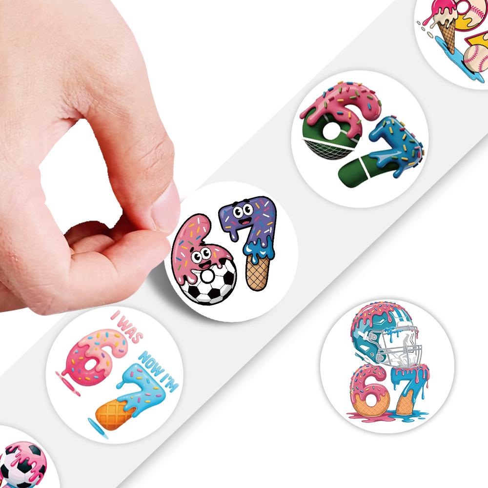 500 Stück Rolle Sechs Sieben Rolle Aufkleber Graffiti Lustig Anime Aufkleber DIY Spielzeug Laptop Telefon Gepäck Kühlschrank Auto Wasserdicht Kinder Geschenke
