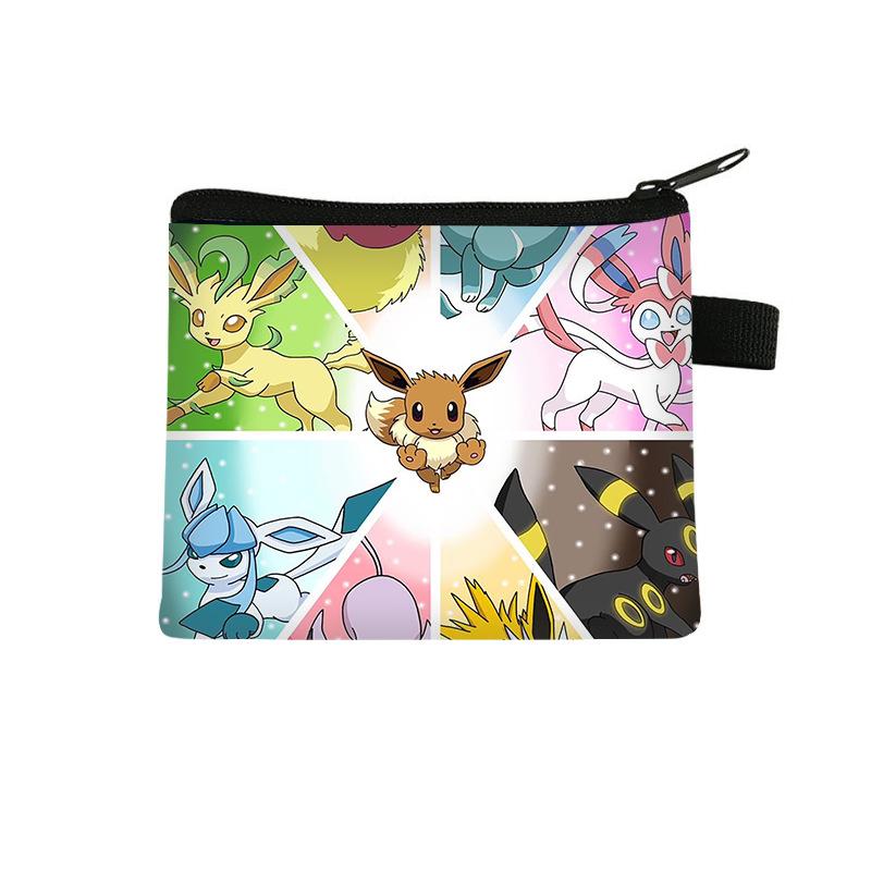 Pikachu Children's Coin Purse, Storage Mini Bag, Cartoon Portable Key Card Bag