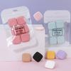 6 Pieces Mini Finger Powder Puff Sponges Face Cosmetic Accesories For Blending And Concealer Square Makeup Tool
