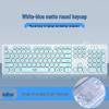 Silent Wired Chocolate Keyboard and Mouse Set for Laptops - Membrane Office Design for Girls