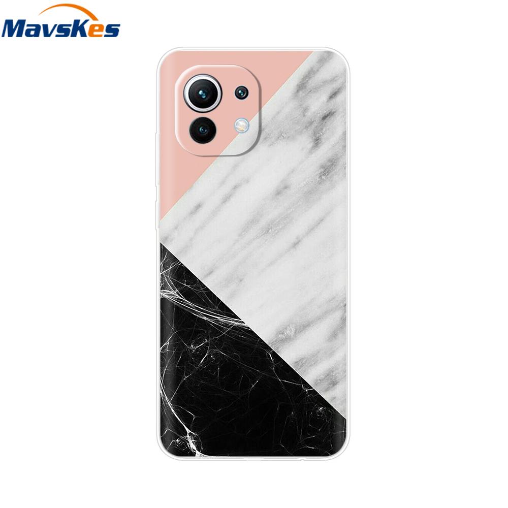Case For Xiaomi 11 Lite NE 5G Soft TPU Silicone Cover For Xiaomi Mi 11 Lite Mi11 Lite Cases For Xiomi Mi 11 Funda Fashion Bumper