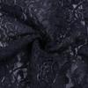 Women's Black Lace Bell Sleeve Halloween Top - Elegant Stand-up Collar