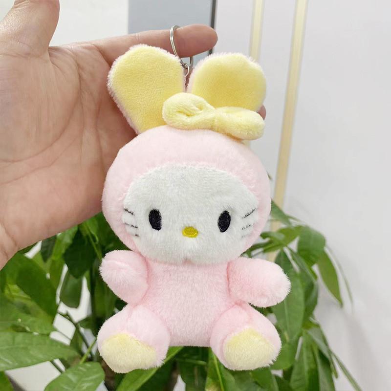 

Plush Cute Rabbit Keychain Adorable Animal Doll Soft Toy Perfect Birthday Gift Pink Keychain