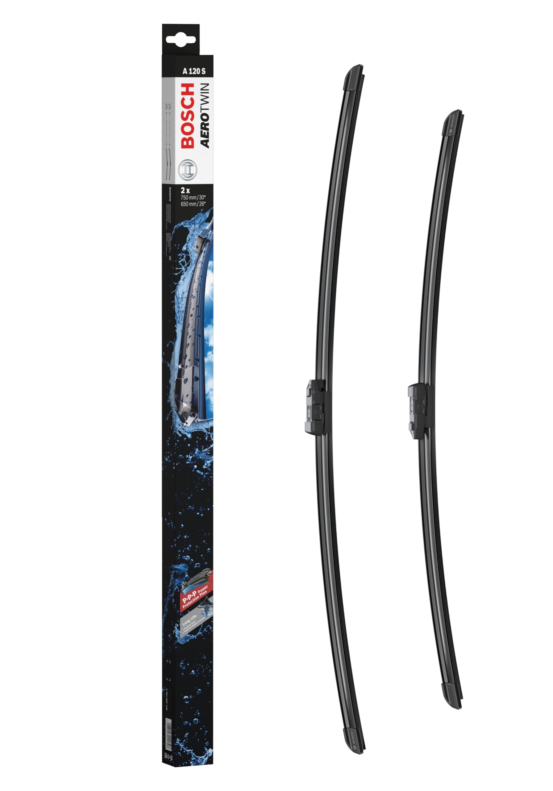 

BOSCH Imported Car Flat Wiper Blade Aero Twin Car Models Only A120S 750/650mm