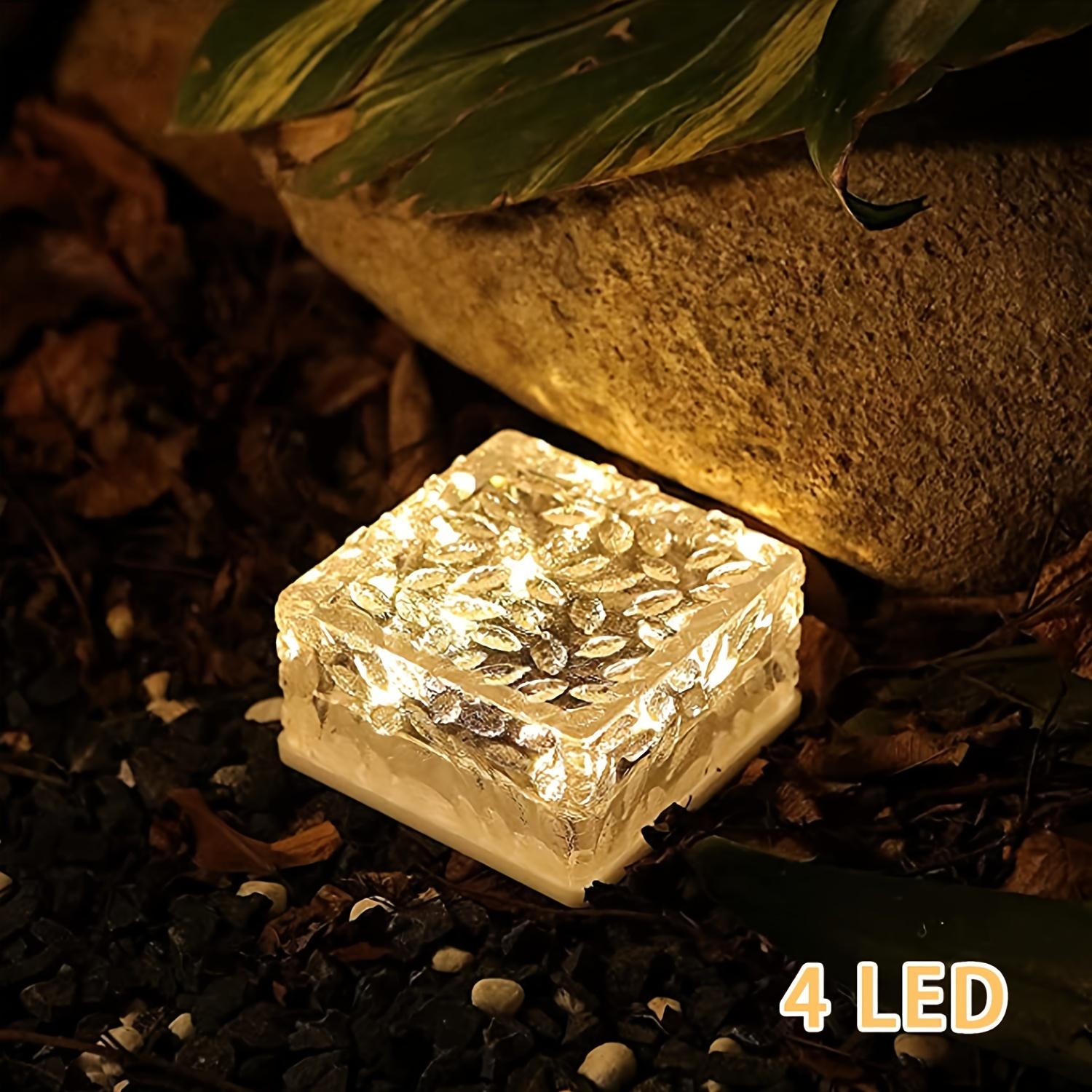 

1pcs Solar Brick Lights Outdoor,Christmas Landscape Path Lights,Solar Ground Lights IP65 Waterproof For Garden Courtyard Pathway 1pcs синий