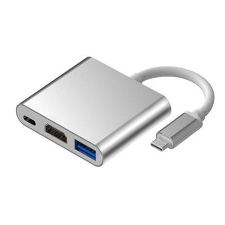Type-C 8-in-1 Docking Station with HDMI Converter, USB 3.0 Hub & Card Reader