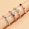 4pcs Bohemian Style Stacking Bracelets with Wings, Tassels & "I Love You" Charms, Assorted Beads, Ideal Gift for Teens And Family, Bracelet Charms