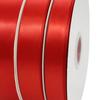 Gift Wrapping Ribbon 99.5yd Length 1.0in Width Flexible Polyester Red Satin Ribbon for Decoration DIY Craft