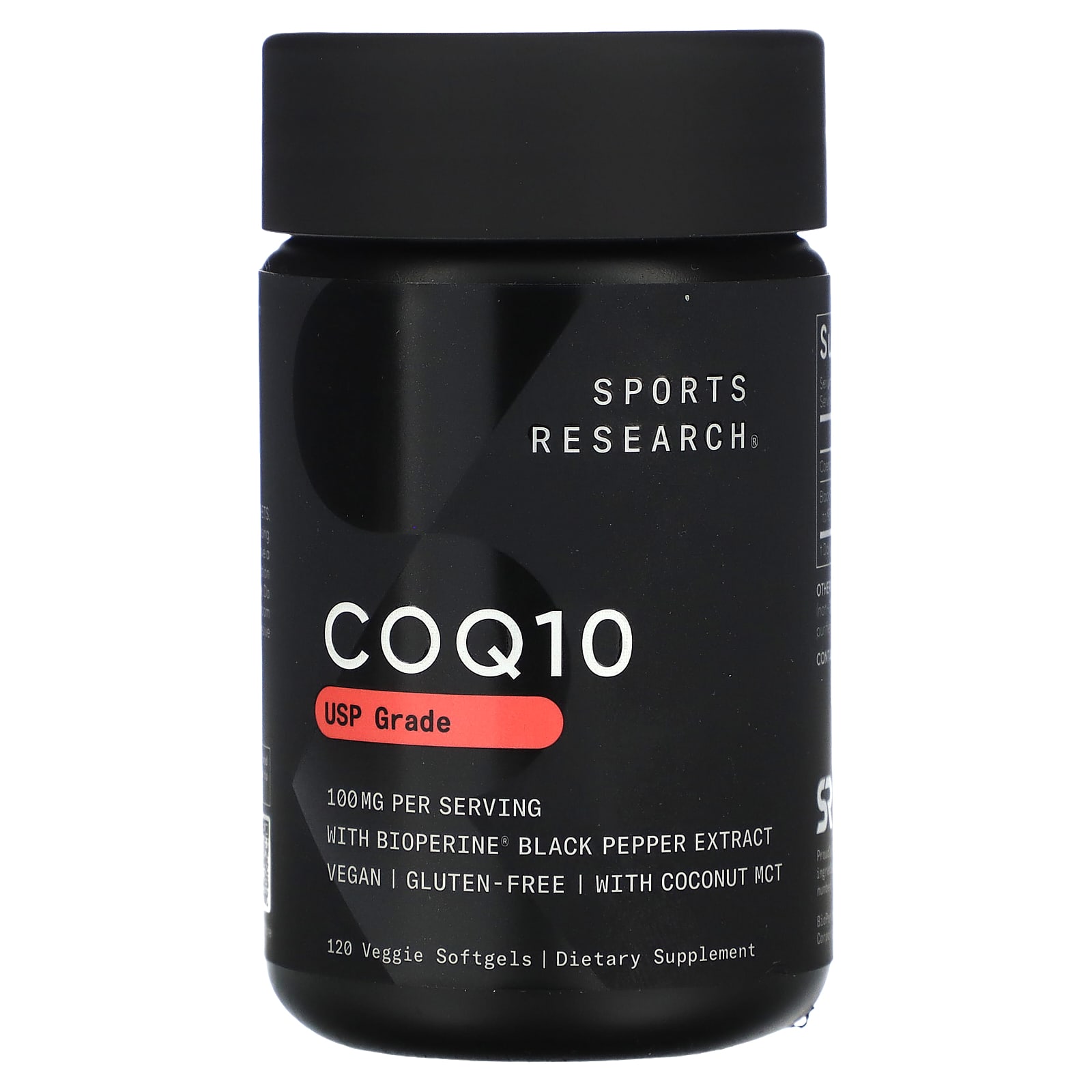 

Coq10, Usp Grade, with Bioperine, 100Mg, 120 Veggie Softgels