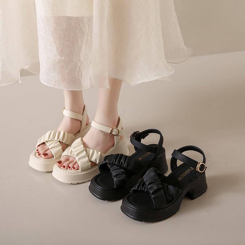 

Сандалии на толстой подошве, женские тапочки, сандалии на толстой подошве с поднятой подошвой, женская летняя верхняя одежда для ванной комнаты, пляжные сандалии, пляжные сандалии