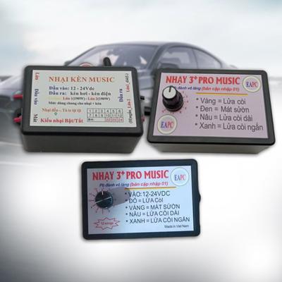 Bocina universal para coche de 12 V y 24 V con 3, 8 y 12 tonos, fácil de instalar, material ABS, relé para motor de coche, caja de música para interior de coche