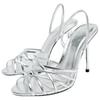 Zara Pu Fashionable Elegant One Strap Sandals Women Sandals Silver 3328610808