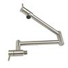 Wall Mounted Pot Filler Faucet, Brass Construction, Foldable Kitchen Faucet, Swivel Folding, Single Handle, Easy Installation