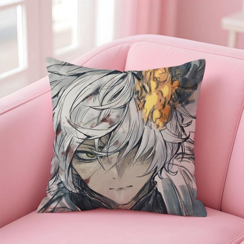 1PCS HHellS Paradises Anime Style Cushion Cover Pillowcase Short Plush Invisible zipper Room Sofa Cushion Cover