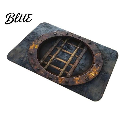 Abyss Floor Rug Area Entrance Mat Depth Illusion Endless 3D Optical Manhole Moisture-prone Non-Slip Doormat