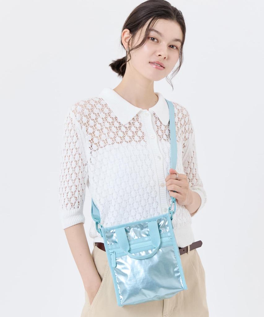 Shoulder Bag MINI TOTE 3714 Aqua Blue Shine [LeSportsac] [Official] N/S / /