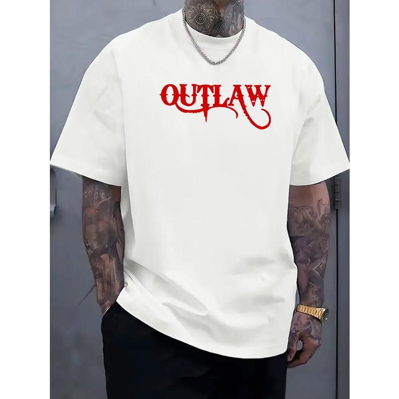 Men's Printed T-Shirt-Comfortable and Stylish Street-wear Round Neck T-shirt, Ideal for Everyday and Outdoor Wear