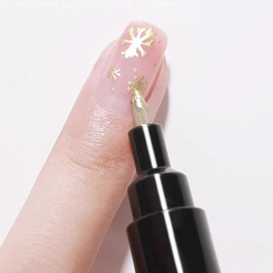 Set Penne per Nail Art per Unghie Gel Fai da Te Pennarello per Nail Art Disegno Pittura Penna Liner Punta 0,5 mm Asciugatura Rapida Kit di Strumenti per Manicure da Casa Salone