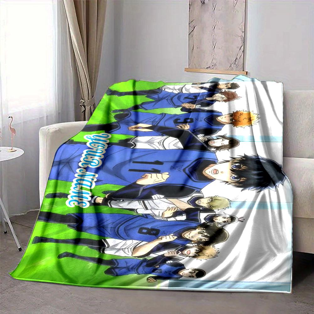 Custom 1pc Anime Characters Unite Blanket, Soft And Comfortable Blanket, Casual Warm, Camping Travel Blanket, Birthday Gift Q9137
