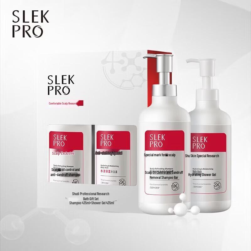 Slek Scalp Care Shampoo & Body Wash Gift Set