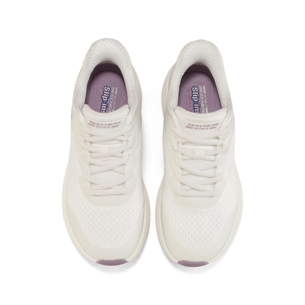 Skechers Bobs Sport Comfortable Versatile Shock Absorbing Non-Slip Wear-Resistant Supportive Rebound Running Shoes Women Sneaker White 117756-WHT