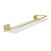 30cm Bathroom Wall Mounted Shelf Space Aluminum Acrylic Towel Rack Bathroom Storage Rack Gold
