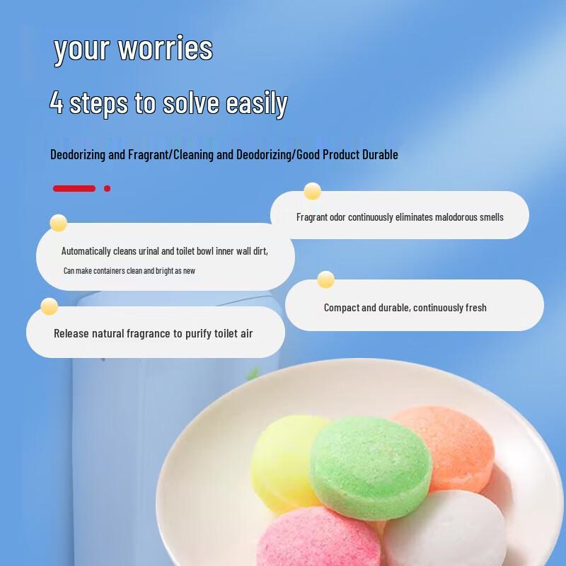 Colorful Scented Toilet Cleaner Deodorizer Balls