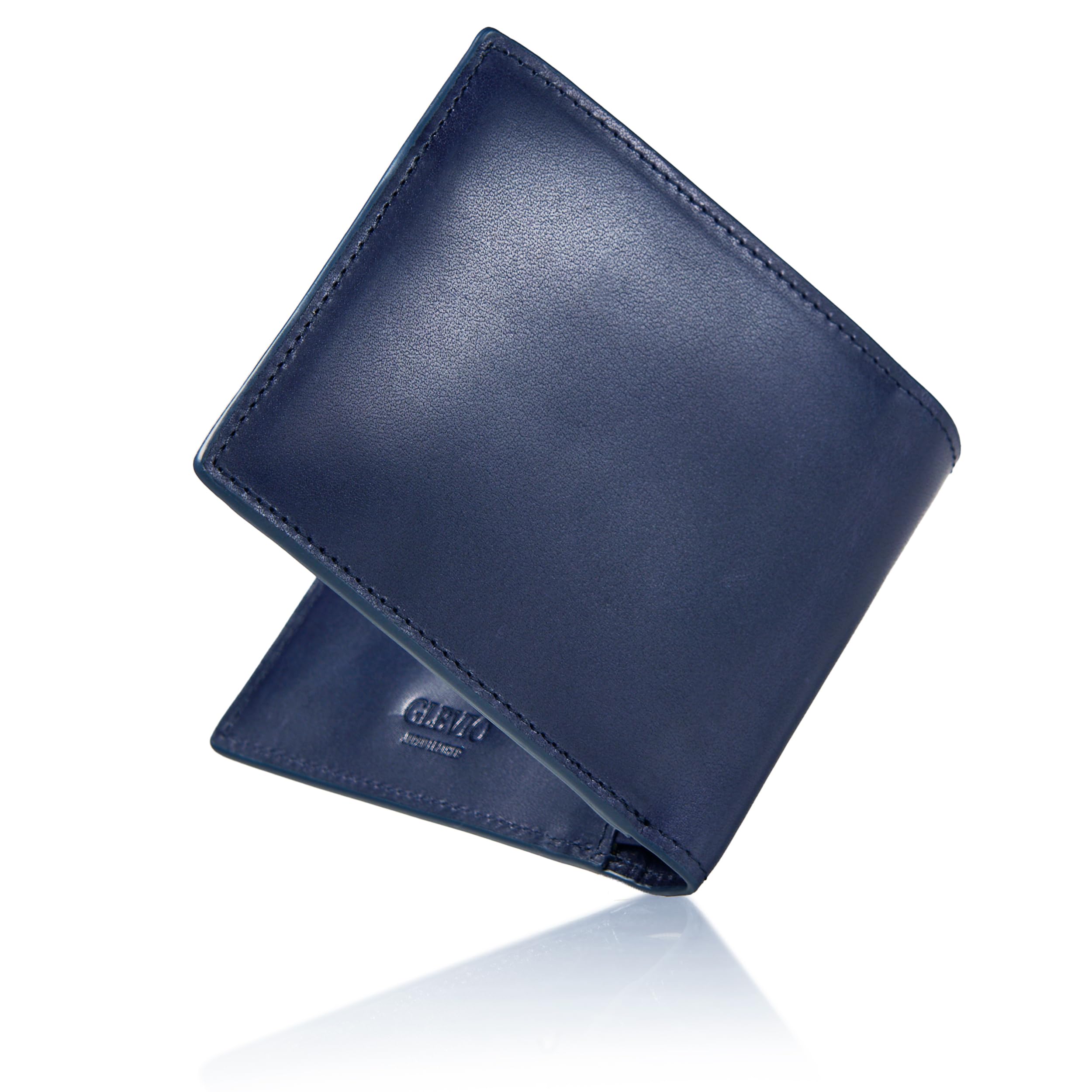 

Bifold Wallet Tochigi Leather Folding Wallet Navy [Grevio] Men s Темно-синій