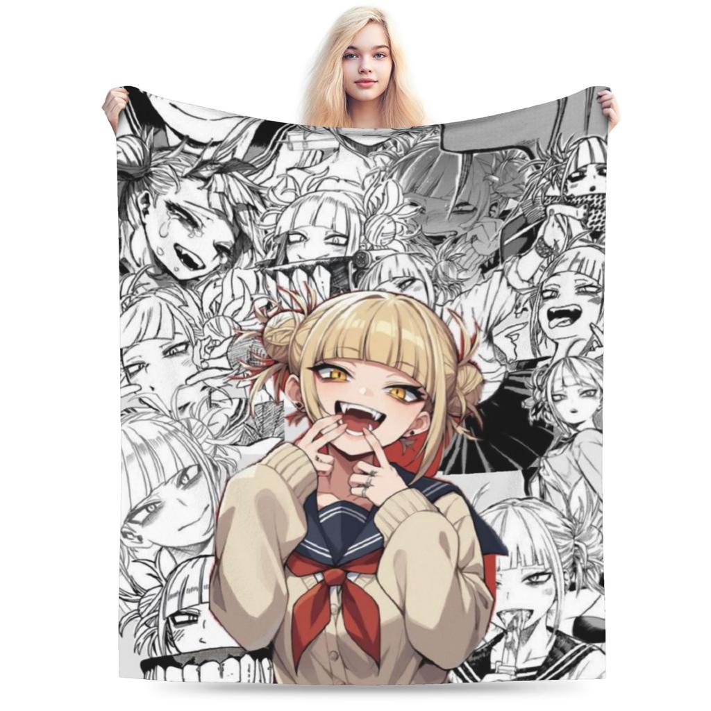 Super Soft My Hero Academia Himiko Toga Throw Blanket Premium Flannel Fleece Bed Blanket Super Cozy Bedspread All Season Use