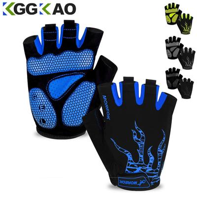 Gants de vélo Rembourrage SBR 5 mm Gants de VTT Gants de vélo respirants Antidérapants Gants de cyclisme sur route Pour hommes femmes