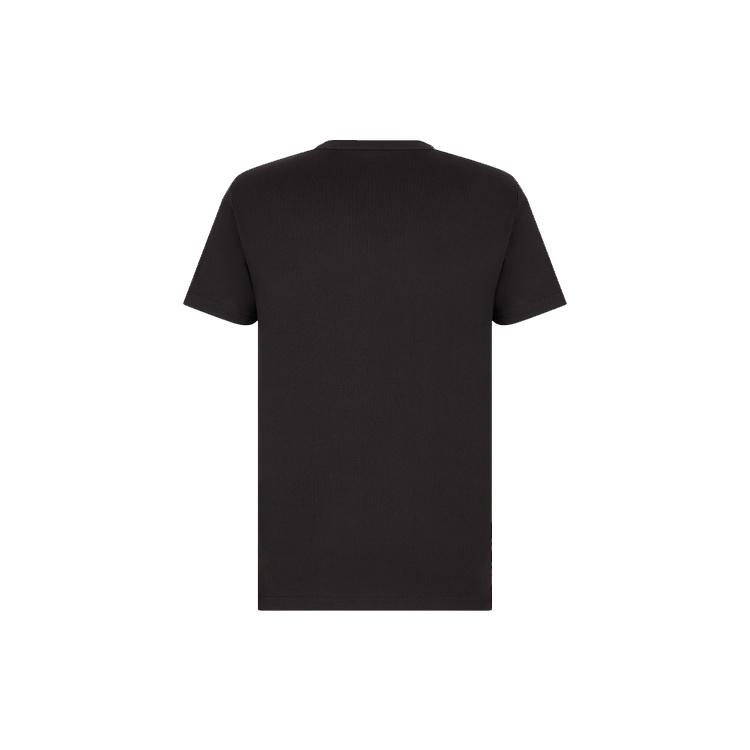 Men's DIOR X KENNY FW21 Crossover Loose Round Neck Short Sleeve Black 193J697A0677-C985