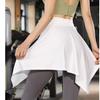 Ballet Dance Yoga Anti-exposure Tie-up Sports Skirt with Outer Layer Hip Cover