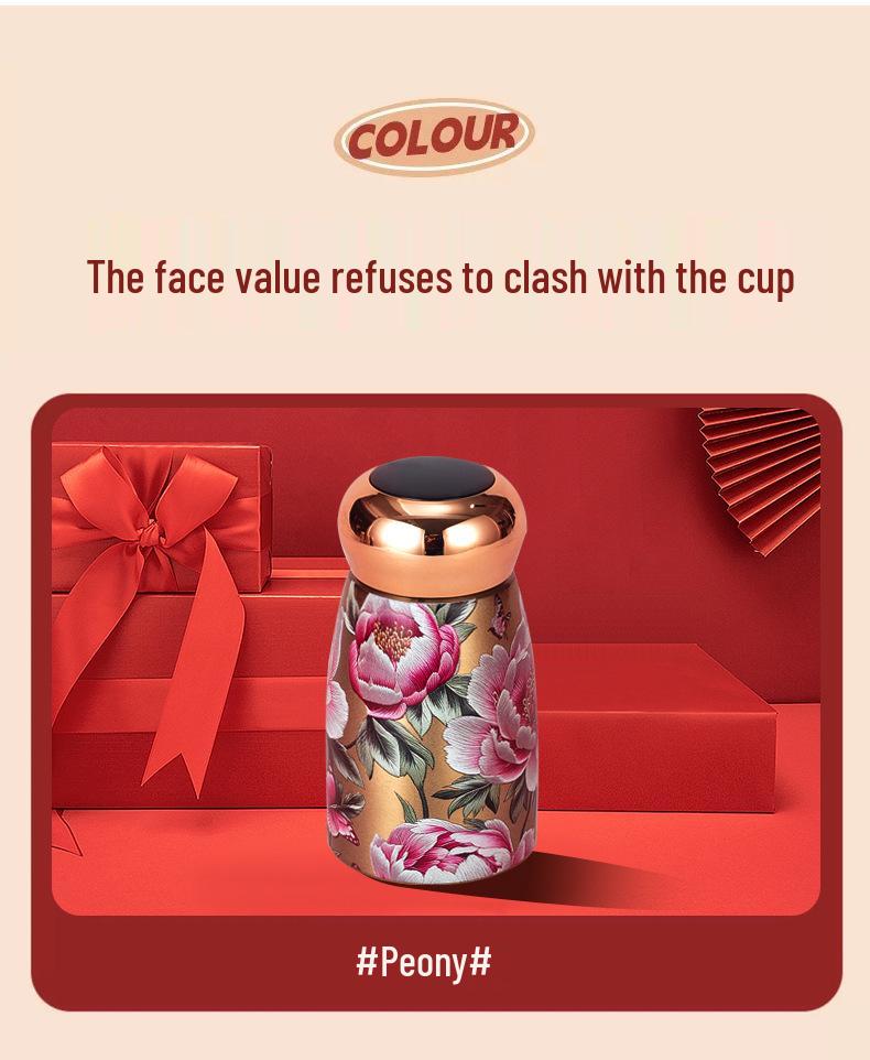 316 Stainless Steel Retro Smart Insulated Cup - Portable, Stylish Mini Water Cup