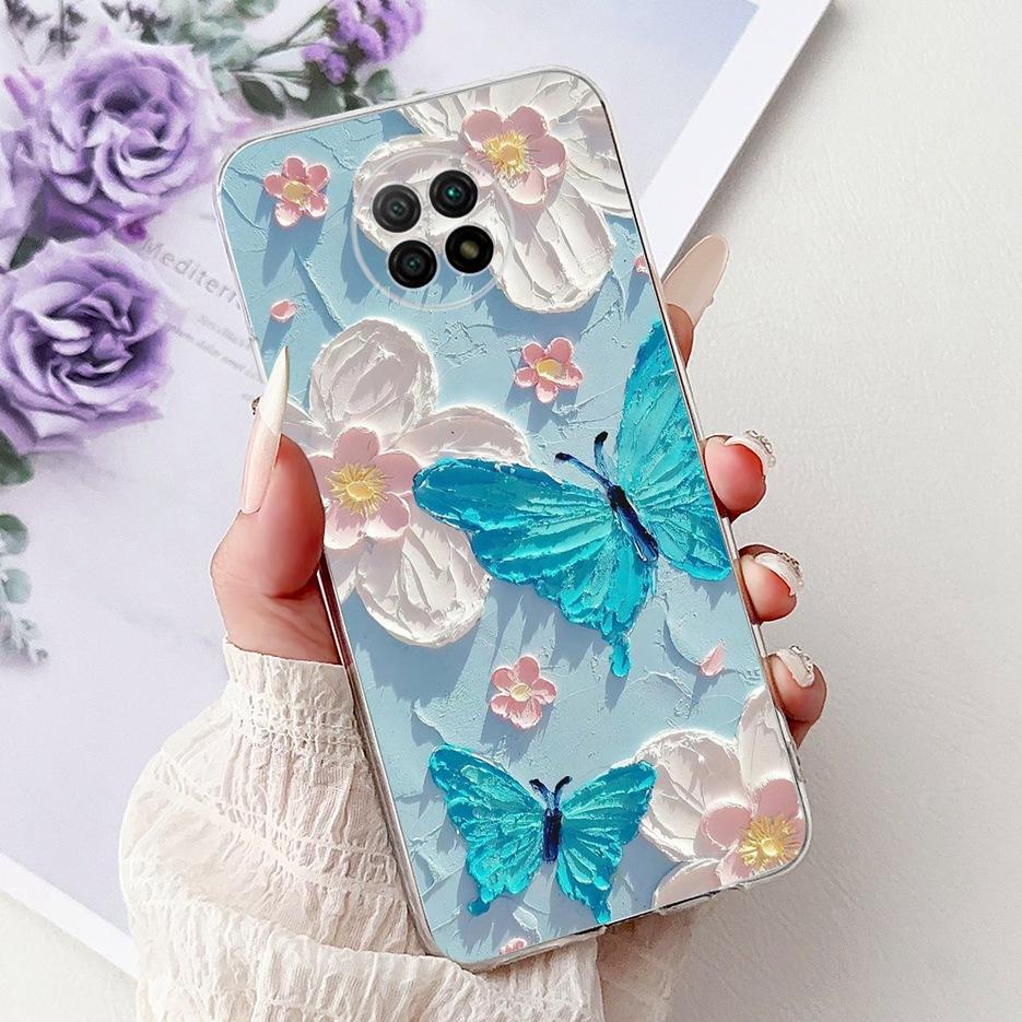 For Xiaomi Redmi Note 9 5G Case Note 9T Cute Painted Cover Soft Silicone Phone Case For Redmi Note 9T Note9 5G Back Cover Fundas