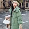 YAYA Women's Long Hooded Duck Down Puffer Jacket