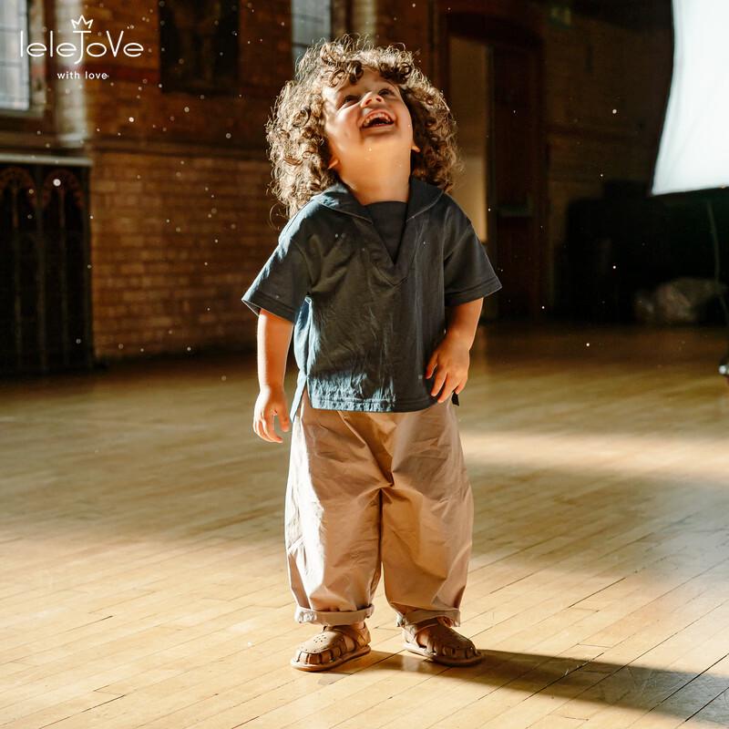 LELE JOVE Kids  Academy Style V-Neck Tee M