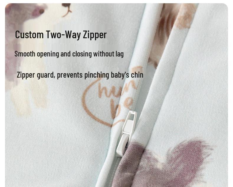 Thickened Cotton-Padded Baby Sleeping Bag with Footed Design for Autumn & Winter