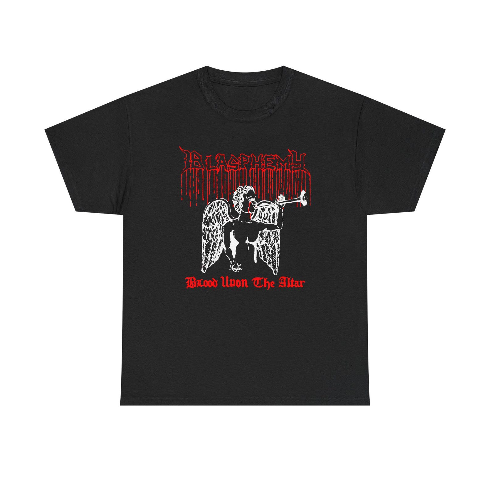 Blasphemy Band Shirt Vintage War Metal Black Death Metal Tee Extreme Underground Graphic T-Shirt S