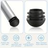 20 Pieces Of Black Circular Plastic Plug Chair Leg Covers For Furniture Tables And Chairs, Pipe Plug Covers