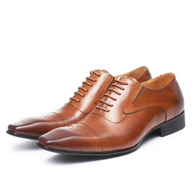 Men's Business Men's Shoes Fashion Men's Wedding Dress Formal Wear Shoes Leather Luxury Men's Office Sapato Social Male Party