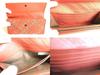 Autentisk BOTTEGA VENETA Intrecciato Lakserosa Skinn Bifold Lang Klafflommebok #9621 Oppusset