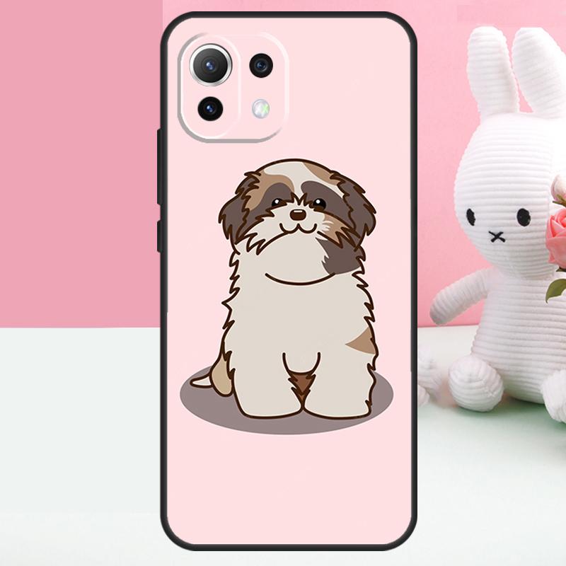 Cartoon Shih Tzu Dog Case For POCO F5 Pro X3 X5 M4 Pro F3 X4 F4 GT Cover For Xiaomi 11T 12T Pro 11 12 13 Lite