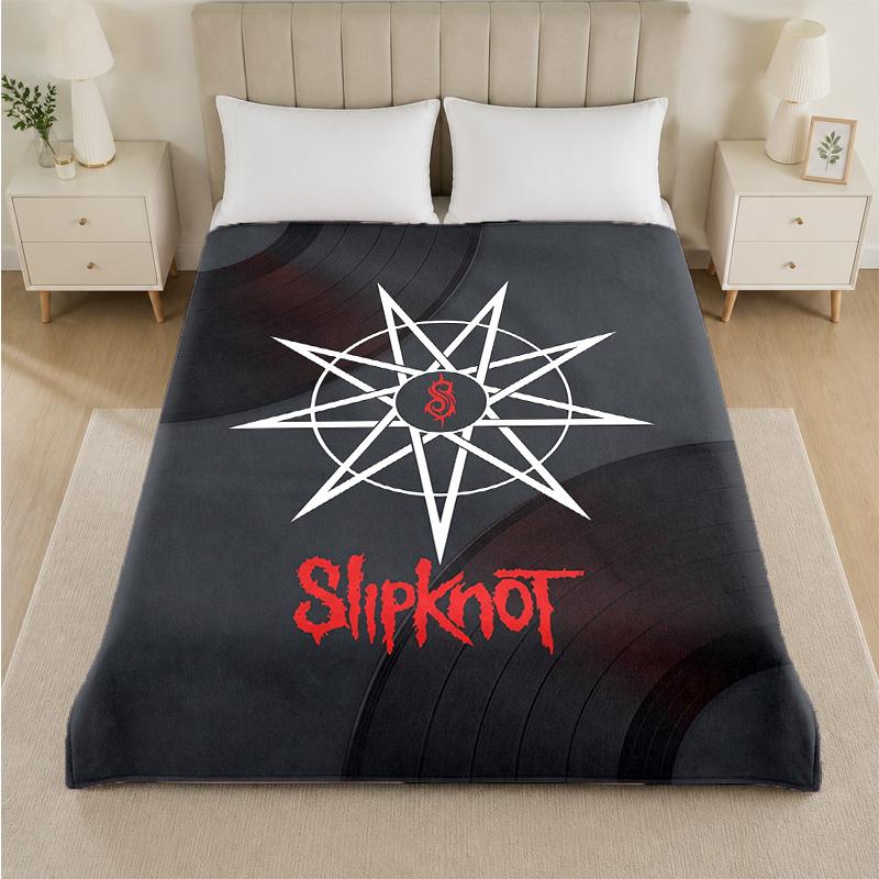 Coperta in Flanella con Stampa Slipknot Morbida Leggera Coperta Pluche per Letto Divano Uso Domestico